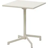 Ebuy24 Adam table de café de jardin 60x60 cm pliante couleur sable.