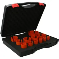 Norton Kit de scies cloches Clipper pour le bois en coffret avec 12 scies cloches TCT