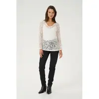 Kaffe Chemisier 'Lace' blanc