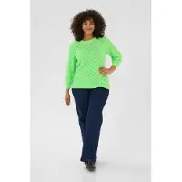 KAFFE CURVE Pull-over 'KCMani' vert gazon