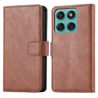 IMoshion Étui de télephone portefeuille de luxe Motorola Moto G57 Power - Marron