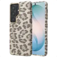 Selencia Coque Sabi imprimé panthère avec MagSafe Samsung Galaxy S26 Ultra - Soft Ivory