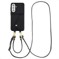 Selencia Coque de télephone Sera avec cordon et porte-cartes enveloppe pour Samsung Galaxy A57 (5G) - Noir