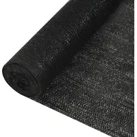 vidaXL Filet brise-vue Noir 1,8x25 m PEHD 195 g/m²