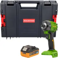 Procraft PS22bb Clé à choc sans fil 20 V 230 Nm 1/2" Brushless + 1x batterie 4,0 Ah + boîte à outils RHINO - sans chargeur