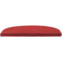vidaXL Protège-marches autocollants, lot de 15, rouge, 80 x 24,5 x 3,5 cm
