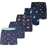 Happy Shorts Boxers ' Motiv Mix ' bleu foncé / mélange de couleurs