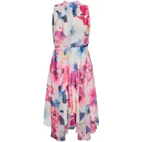 Vera Mont Robe crème / bleu / rose / blanc