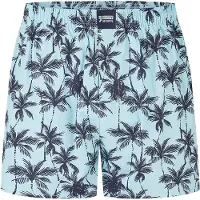 Happy Shorts Boxers ' Sommer Style ' bleu clair / noir