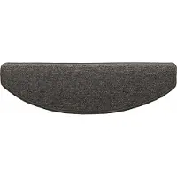 vidaXL Protège-marches autocollants demi-cercle, 15 pièces, gris foncé
