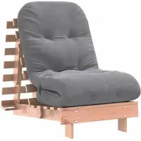 vidaXL Futon Canapé-lit avec matelas 60x206x11 cm Bois massif Douglas
