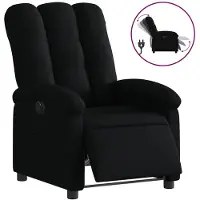 vidaXL Fauteuil relax électrique noir tissu
