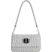 Faina Sac bandoulière argent