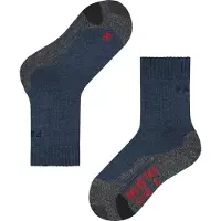 Falke - Chaussettes de randonnée en laine mérinos - TK2 Kids Dark Blue en Laine - Taille Enfant 35-38 - Bleu