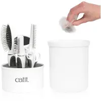 Catit Long Hair Grooming Kit Blanc