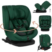 Lionelo Bastiaan i-Size Siège-auto de la naissance à 12 ans, de 0 kg à 36 kg, i-Size, Isofix + Top Tether - Green Forest
