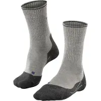 Falke - Chaussettes de randonnée - TK2 Explore Wool Silk W Light Grey pour Femme en Laine - Taille 39-40 - Gris