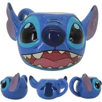 Pyramid Stitch 3d Sculpted Mug Bleu