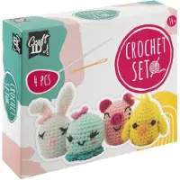 Creative Craft Group Kit de crochet animaux, Kit de travail manuel, Multicolore