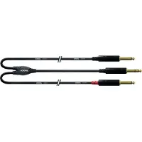 Cordial Câble Audio Jack Stéréo - 2 Jack Mono Longs 3 M