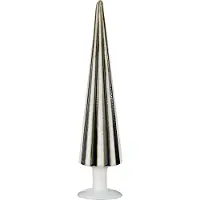 Mica Decorations Décoration Arbre de Noël - H40 x Ø9 cm - Verre - Blanc, Noir