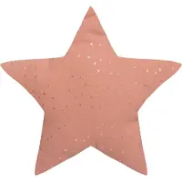 Atmosphera Coussin Enfant Oya Étoile Rose Terracotta