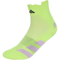 Adidas Chaussettes de sport 'Adizero' jaune fluo / lilas / noir