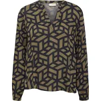 Kaffe Chemisier 'KAJalie' kaki / noir