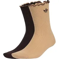 Adidas Originals Chaussettes 'ROSES CREW 2 PAIRS' beige / chocolat