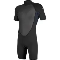 O'Neill Reactor-2 2 Mm Spring Short Sleeve Back Zip Shorty Noir 10 Years Enfants