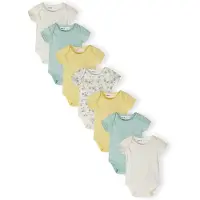 MINOTI Barboteuse / body crème / jaune / menthe / blanc cassé
