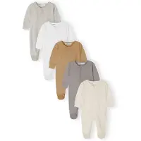 MINOTI Barboteuse / body crème / camel / beige chiné / pierre
