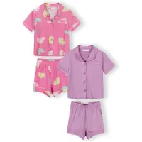 MINOTI Pyjama jaune / violet / rose / rose