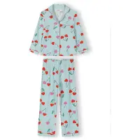 MINOTI Pyjama bleu clair / vert / éosine / rouge
