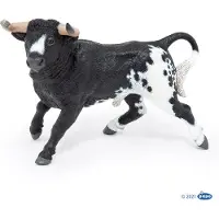 Papo Farm Life Taureau espagnol noir et blanc 51184