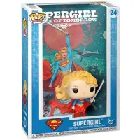 Funko POP! Figurine en vinyle POP! de DC Comics représentant Supergirl sur une couverture de bande dessinée, 9 cm