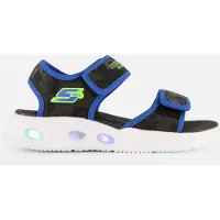 SKECHERS Sandales av. Lumière - Sola - Camo Lumières vives - Noi - - 30 - Chaussures Clignotantes