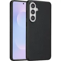 Accezz Coque arrière en cuir avec MagSafe Samsung Galaxy S26 Plus - Onyx Black