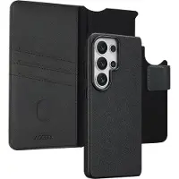 Accezz Étui de télephone portefeuille en cuir 2-en-1 avec MagSafe Samsung Galaxy S26 Ultra - Onyx Black