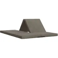 vidaXL Canapé-lit pliable 140 x 67 x 45 cm Gris clair