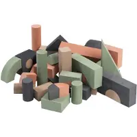 BabyTrold Foam Building Blocks Construction Game Vert Enfants