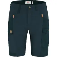 Fjällräven - Short de randonnée - Nikka Shorts Curved W Dark Navy pour Femme - Taille S/M