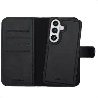 Selencia Étui portefeuille amovible Olyn avec MagSafe pour Samsung Galaxy S26 - Noir
