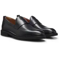 HUGO Mocassins en cuir avec finition Penny