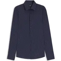 BOSS Chemise Slim imprimée en tissu stretch performant