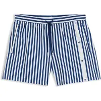 HUGO Short de bain à rayures avec logo vertical