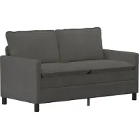 vidaXL Canapé Set 2 pcs Tissu gris foncé