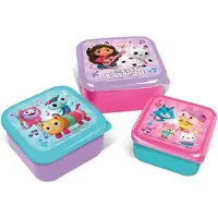 Stor 3 pcs. Snack Boxes Set - Gabby's Dollhouse, Lunch box, Multicolore