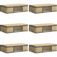 vidaXL Boîte de rangement avec fenêtre latérale transparente 6 pcs