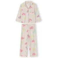 MINOTI Pyjama jaune pastel / menthe / rose / rose pastel